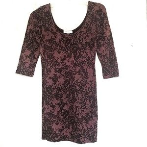 🌈Red Floral Bodycon Dress - F21